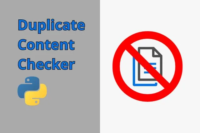 Duplicate Content Checker Using Longest Matching Subsequences With Python